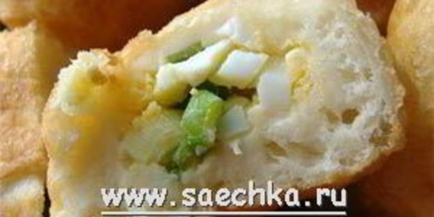 пирожки с зеленым луком и с вареными яйцами