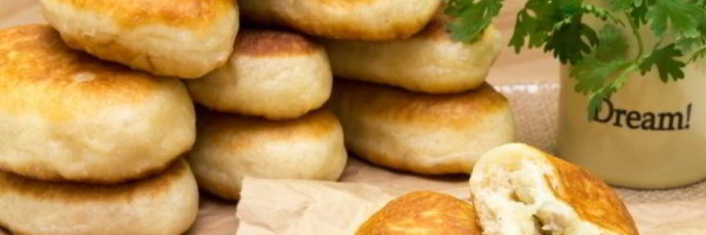 Жареные пирожки с картофелем и грибами