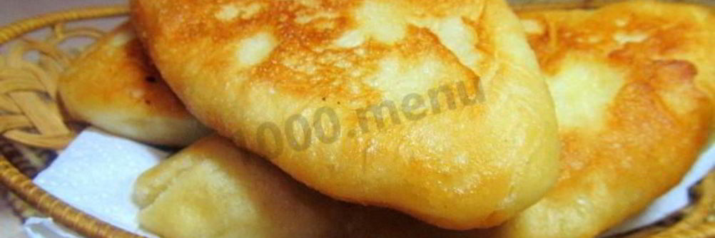 Жареные пирожки с картошкой на дрожжах