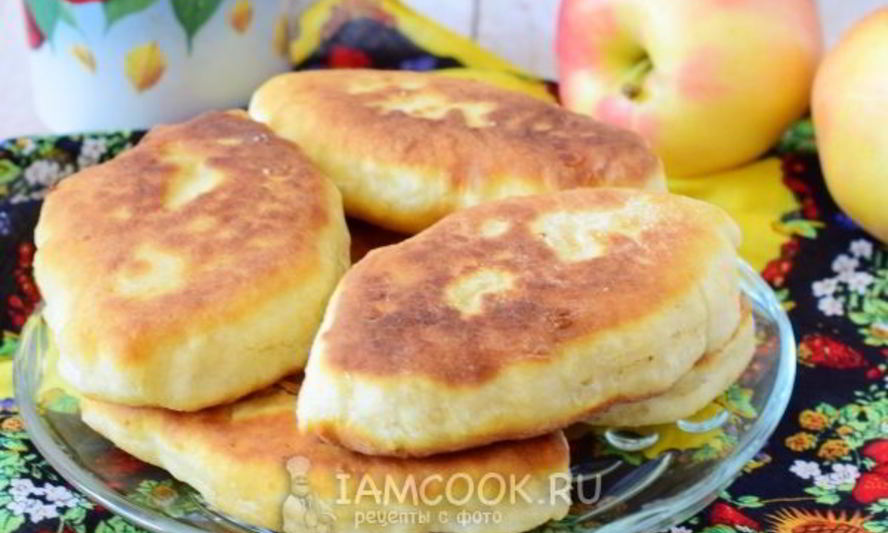 Рецепт жареных пирожков с яблоками