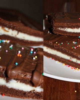 Бисквитные пирожные с сырным кремом Киндер делис