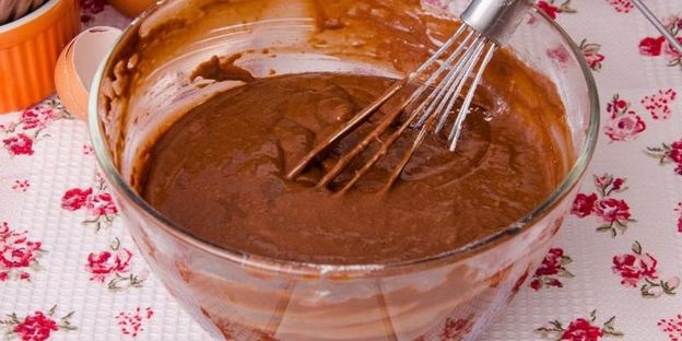 брауни с жидким шоколадом внутри