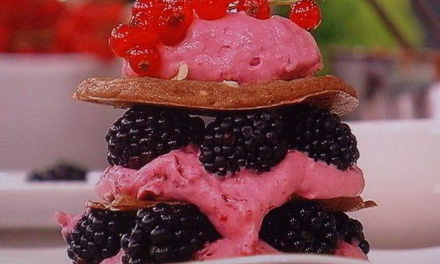 Рецепт ежевичного пирожного