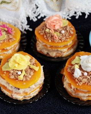 Фруктово-тыквенные пирожные