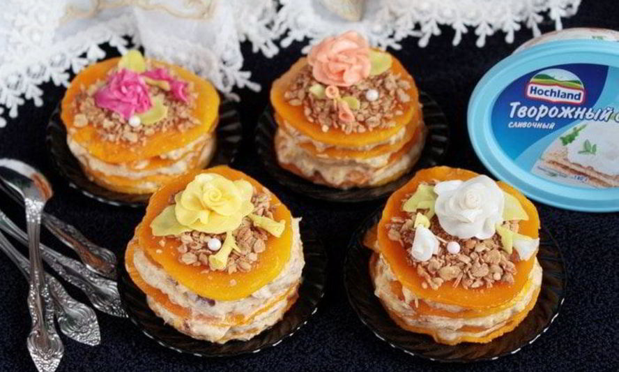 Рецепт фруктово-тыквенных пирожные