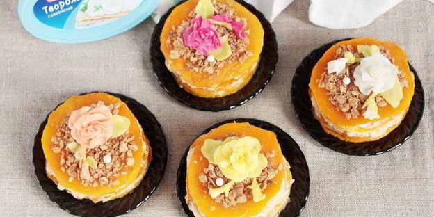 фруктово-тыквенные пирожные