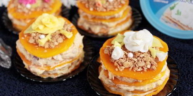 фруктово-тыквенные пирожные