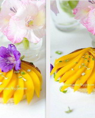 Карибские пирожные с кокосовым кремом