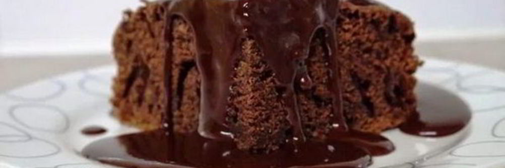 Необычное шоколадное пирожное