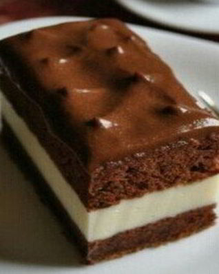 Очень вкусное пирожное Киндер милк слайс