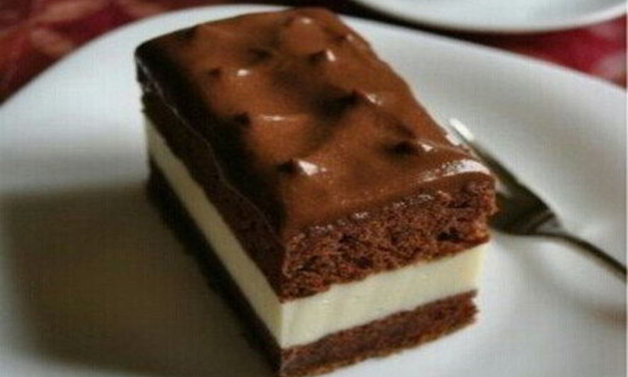 Рецепт очень вкусного пирожного киндер милк слайс