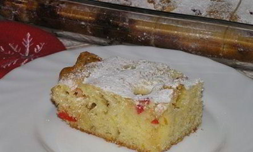 Рецепт пирожного блондинка с вишней