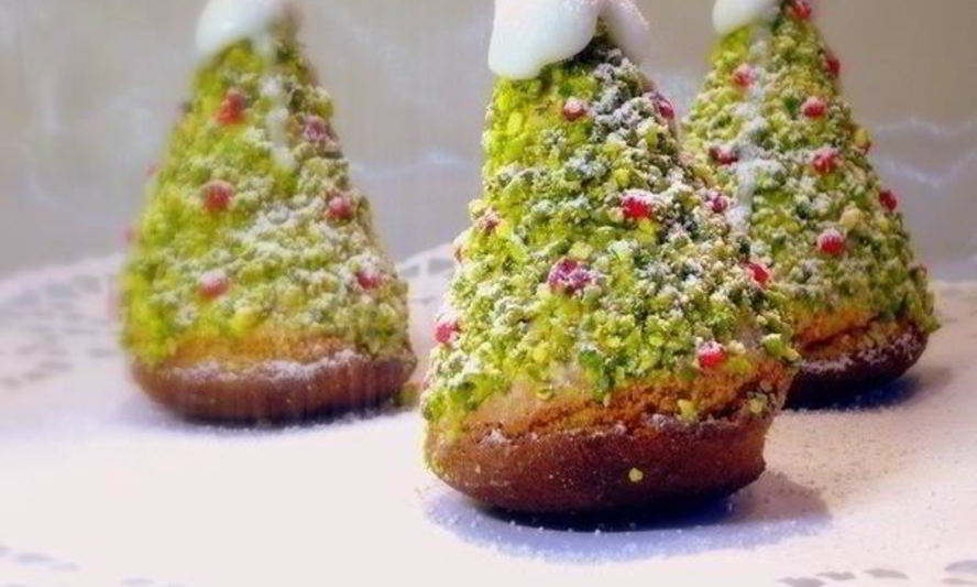 Рецепт пирожного елочки