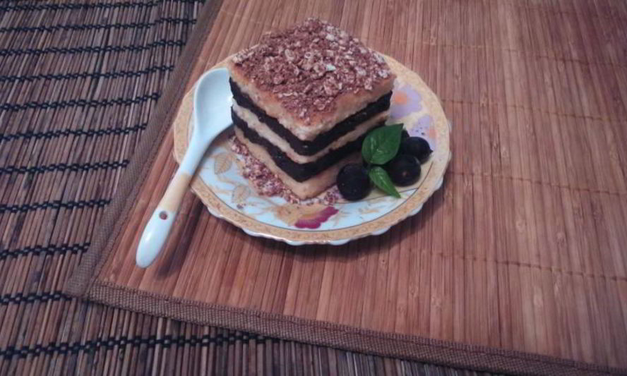 Рецепт пирожного полосатая зебра с яблочно-имбирным джемом