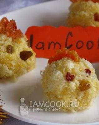 Пирожное Цыплята с кукурузными палочками