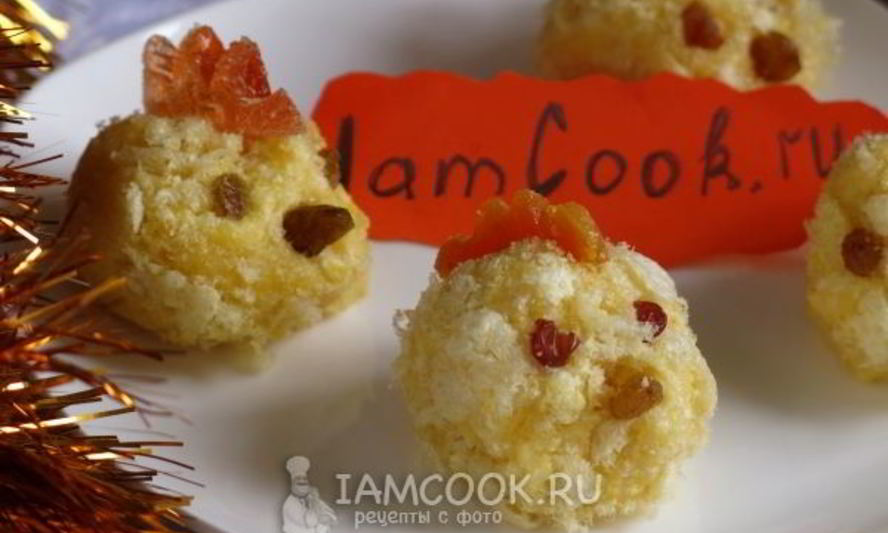 Рецепт пирожного цыплята с кукурузными палочками
