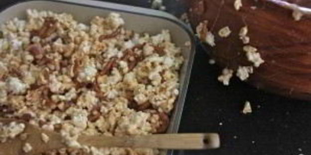 пирожные из попкорна с миндалем