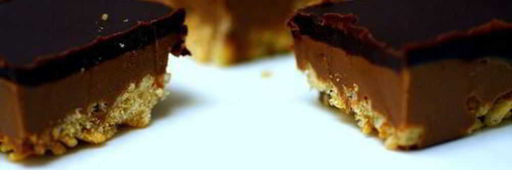 Пирожные с арахисовым маслом и воздушным рисом