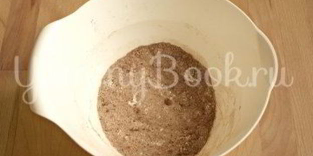 постный яблочный брауни в микроволновке