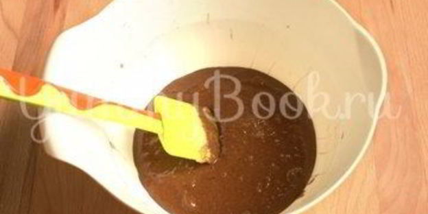 постный яблочный брауни в микроволновке