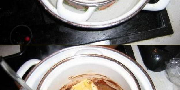 шоколадные пирожные с клубникой в желе