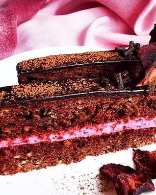 Свекольно-шоколадные пирожные