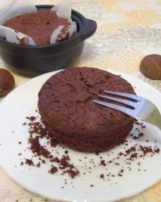 Трюфельные пирожные с каштанами