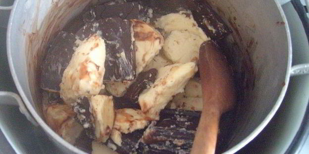 трюфельные пирожные с каштанами