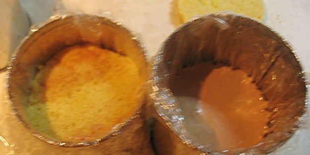 тыквенно-шоколадные пирожные