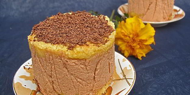 тыквенно-шоколадные пирожные