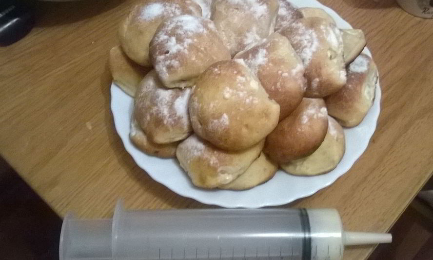 Рецепт заварных пирожных со сливочным кремом