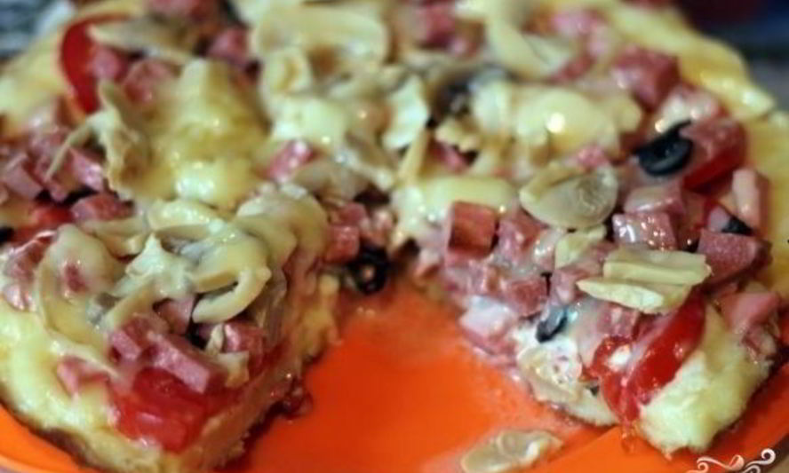 Рецепт быстрой пиццы на сковороде