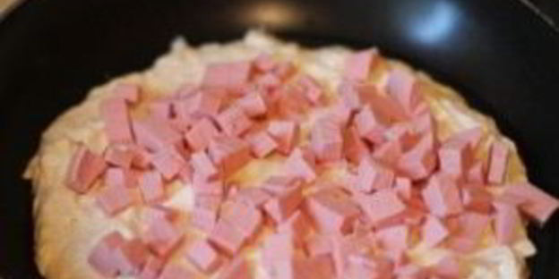 быстрая пицца на сковороде