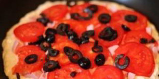 быстрая пицца на сковороде