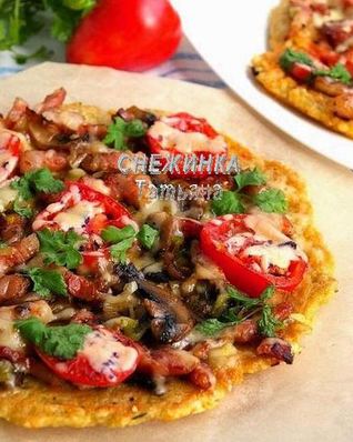 Картофельная пицца на сковороде