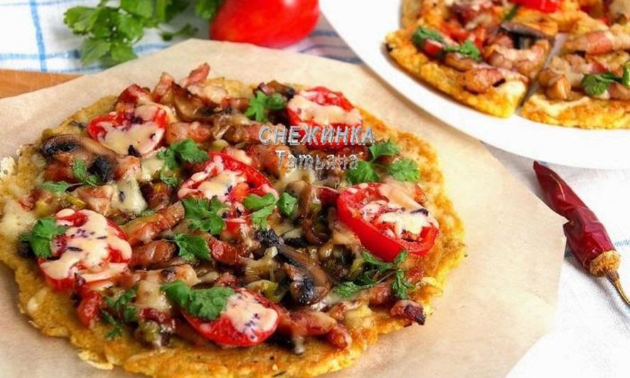 Рецепт картофельной пиццы на сковороде