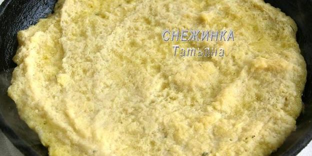 картофельная пицца на сковороде