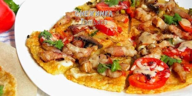 картофельная пицца на сковороде