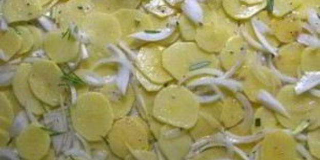 картофельная пицца с розмарином