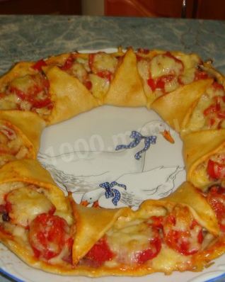 Королевская пицца в духовке