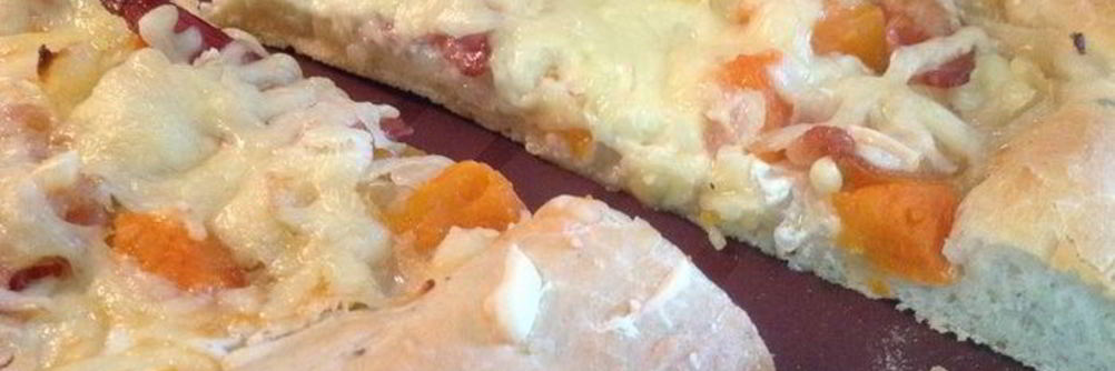 Осенняя Пицца с тыквой и беконом