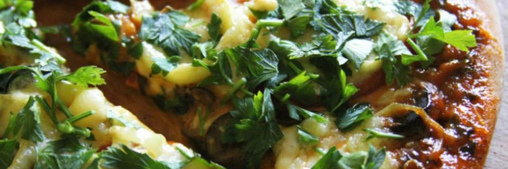 Овощная пицца на цельнозерновом тесте