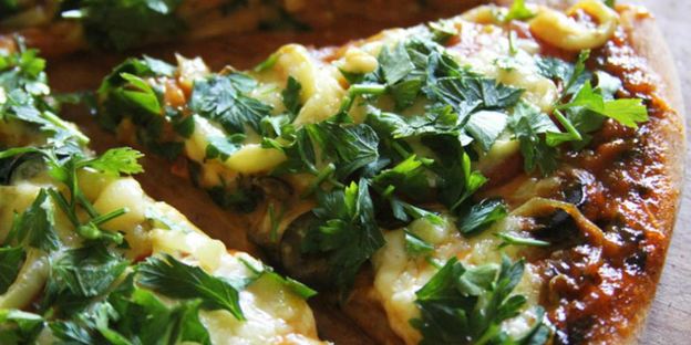 овощная пицца на цельнозерновом тесте