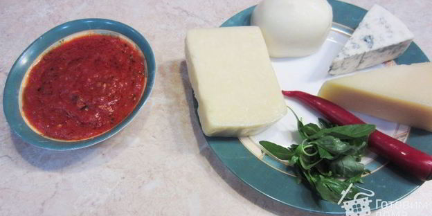 пицца четыре сыра