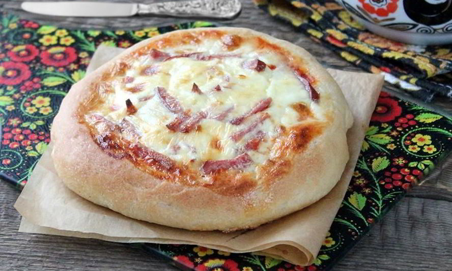 Рецепт пиццы из хлебного теста