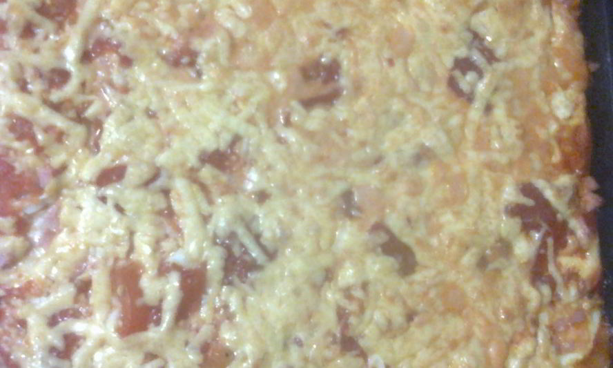 Рецепт пиццы из слоеного теста с лечо