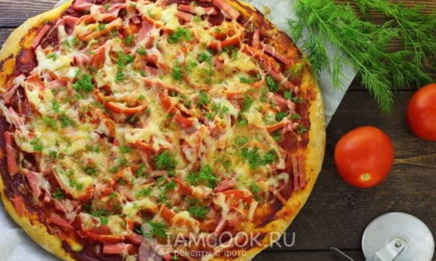 Рецепт пиццы на кефире без дрожжей