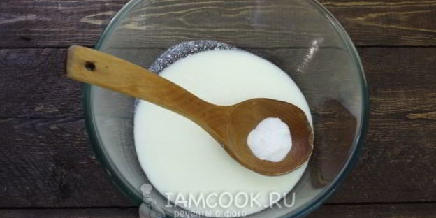 пицца на кефире без дрожжей