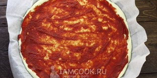 пицца на кефире без дрожжей