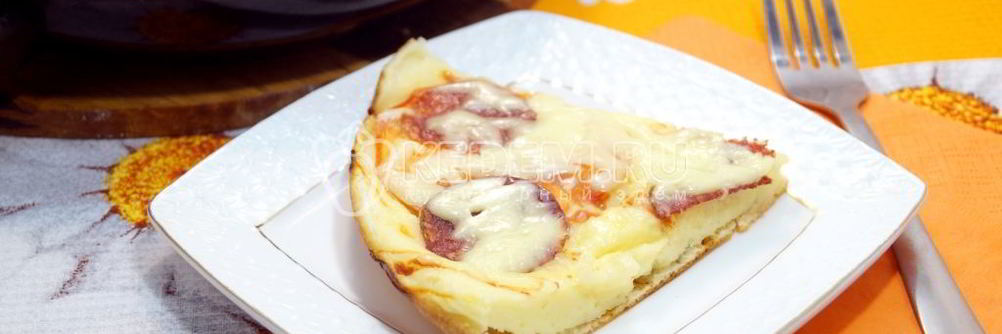 Пицца на сковороде за 5 минут